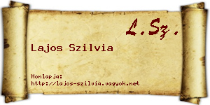 Lajos Szilvia névjegykártya